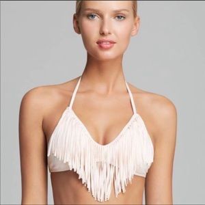 Fringe Halter Bikini Top